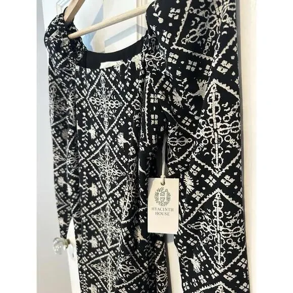 Tuckernuck Hyacinth House Sabrina Square Neck Midi Dress NWT XXS 2XS - Picture 4 of 6